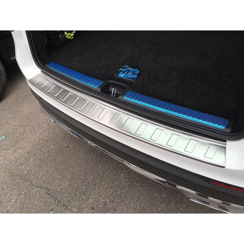Fit for Mercedes Benz GLC Class GLC300 GLC43 AMG 2015 2016 2017 2018 2019 2020 2021 2022 Rear Bumper Sill Plate Guard Cover Trim Stainless Steel