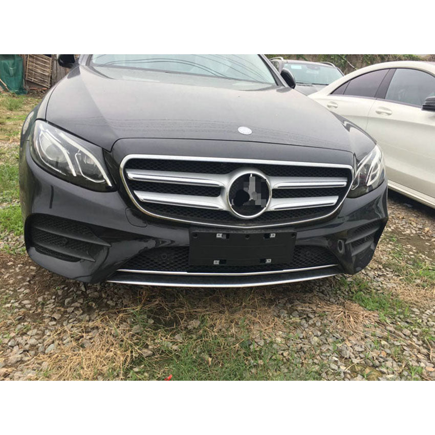 Fit For Mercedes-Benz New E-Class W213 E300 Sedan Sport 2017 2018 2019 2020 Chrome Front Lower Grill Grille Cover Trims