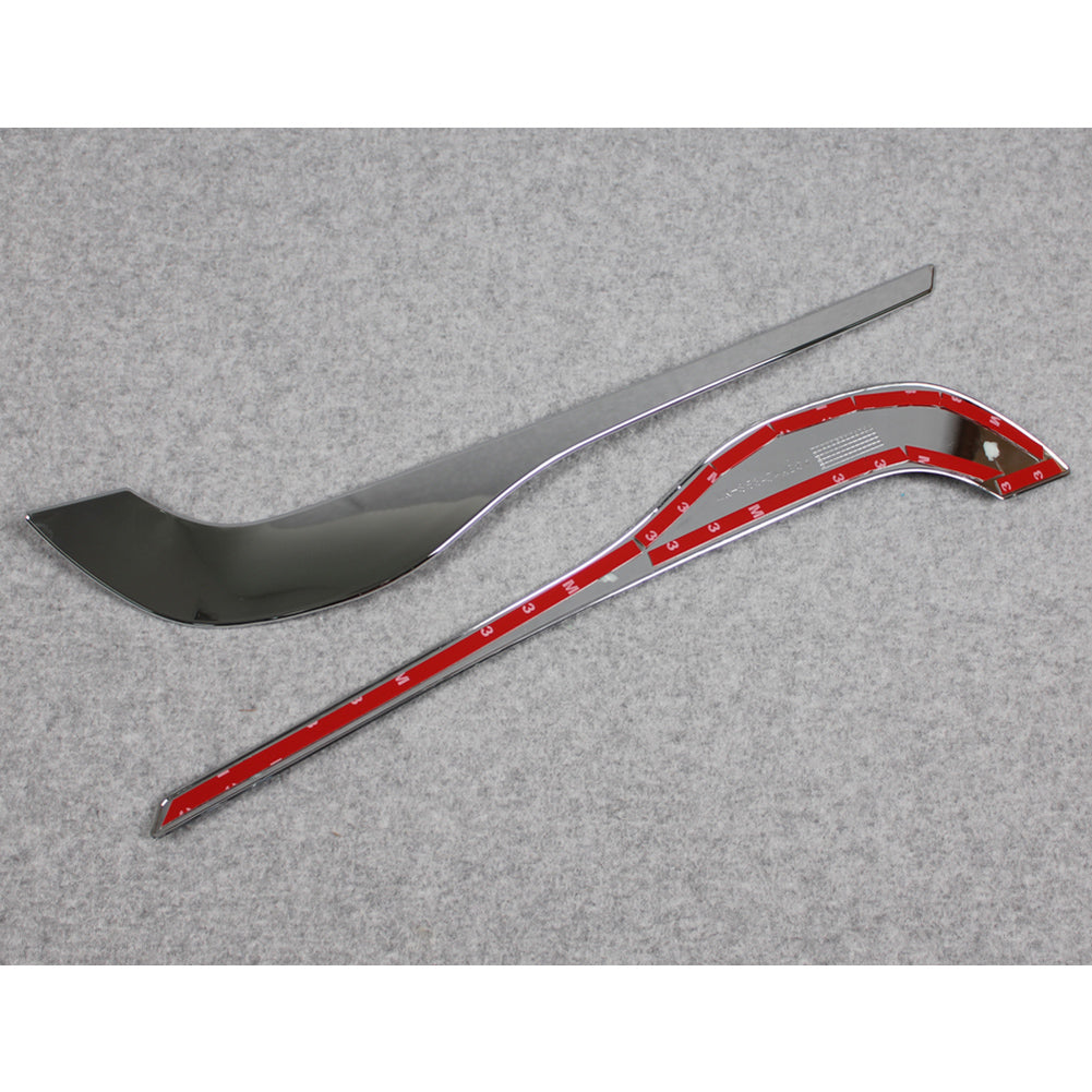 Fit For Mazda 2017 2018 2019 2020 2021 CX-5 CX5 Chrome Front Fog Light Lamp Moulding Cover Bezel Trims