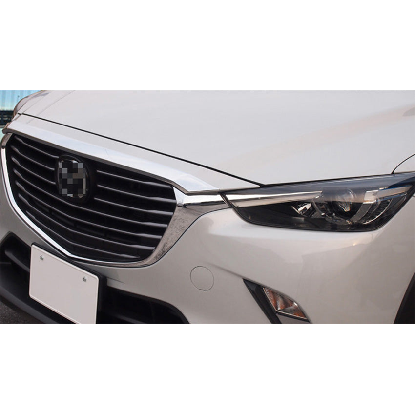 Fit for Mazda CX-3 2016 2017 2018 2019 Chrome Front Hood Bonnet Cover Trim
