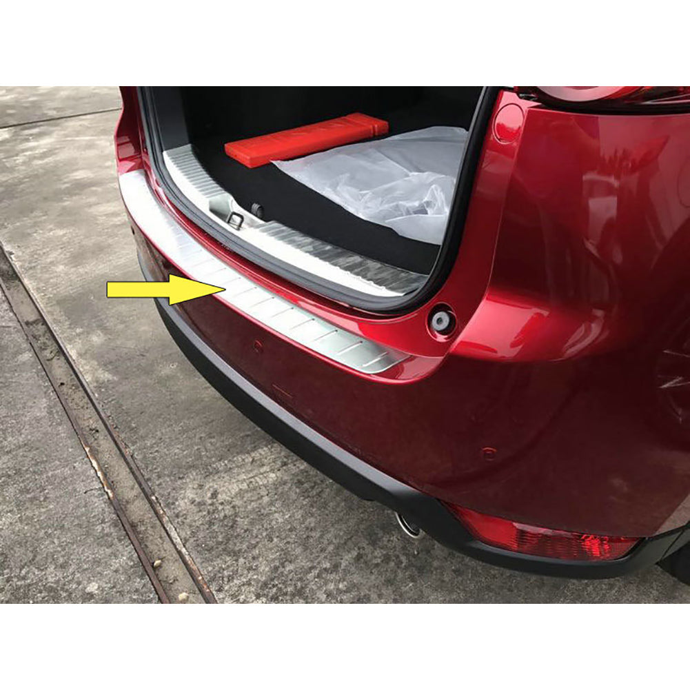 Fit for Mazda 2017 2018 2019 2020 2021 2022 2023 2024 CX-5 CX5 Stainless Rear Outside Bumper Sill Plate Guard Cover Trim