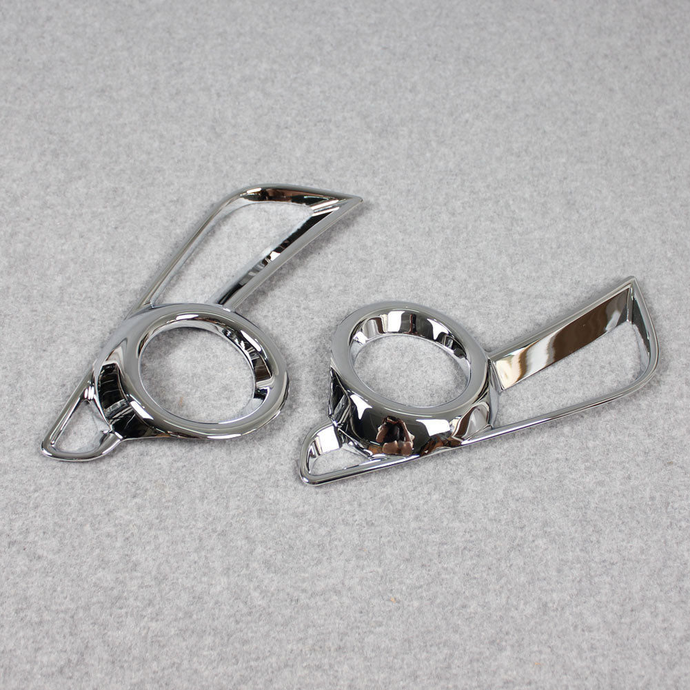 Fit For Toyota New Highlander 2018 2019 Chrome Front Fog Light Lamp Cover Trims