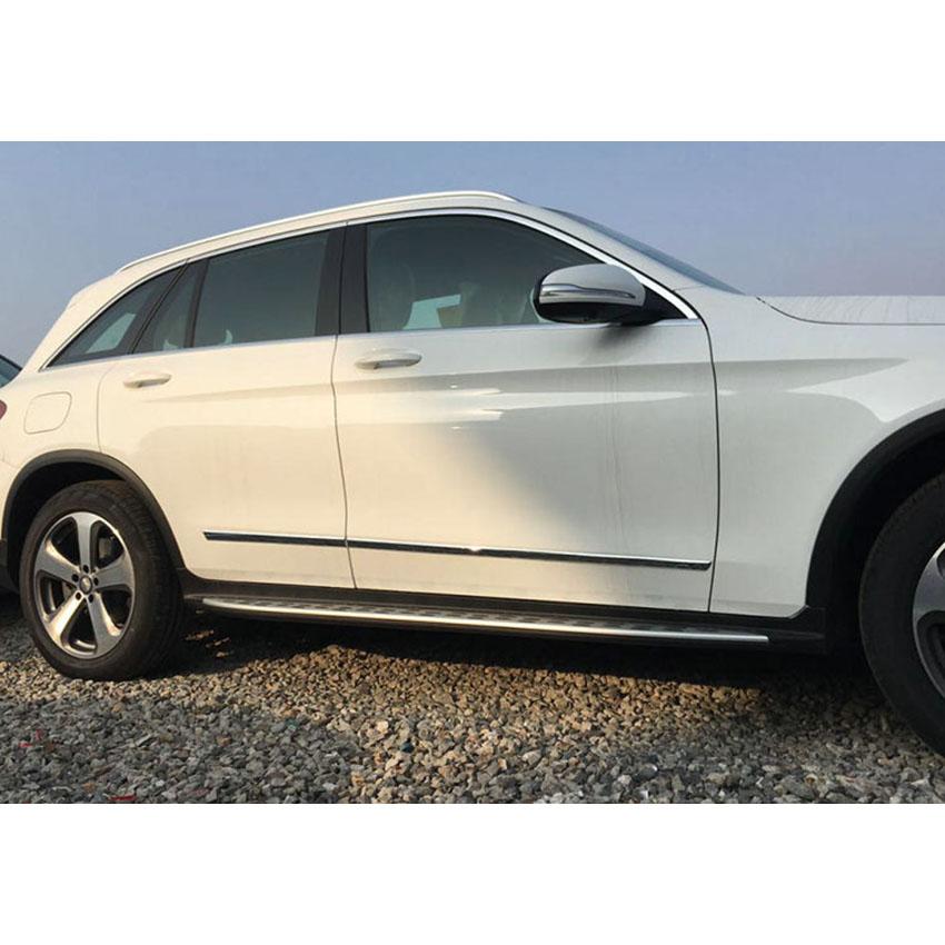 Fit For Benz GLC GLC300 2016 2017 2018 2019 2020 2021 2022 Chrome Body Side Door Molding Cover Trim