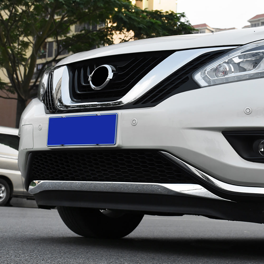 Fit For Nissan Murano 2015 2016 2017 2018 Chrome Front Grill Bumper Protector Cover Trim