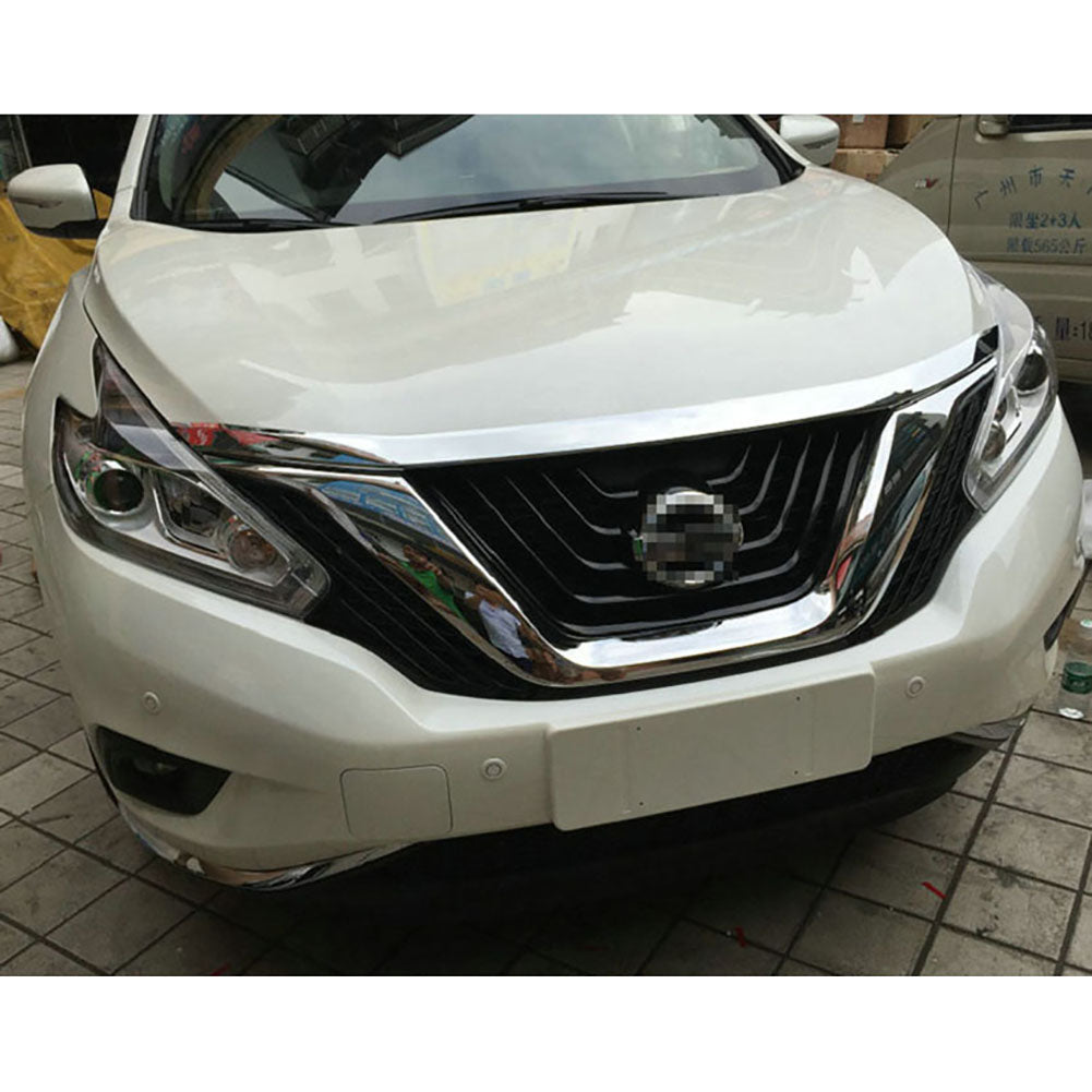 Fit for Nissan Murano 2015 2016 2017 2018 2019 Front Hood Grill Cover Bonnet Molding Trim
