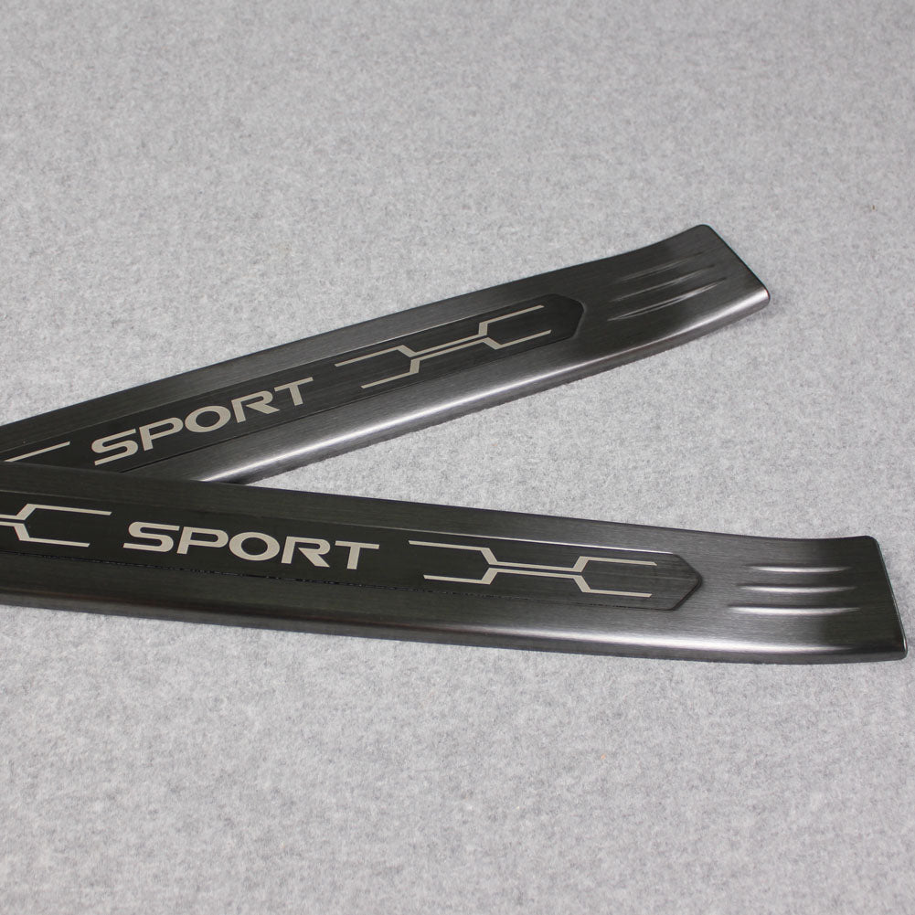 Fit for Toyota New RAV4 2019 2020 2021 2022 Outside Door Sill Scuff Plate Guard Cover Trim Sport Style Stainless Steel