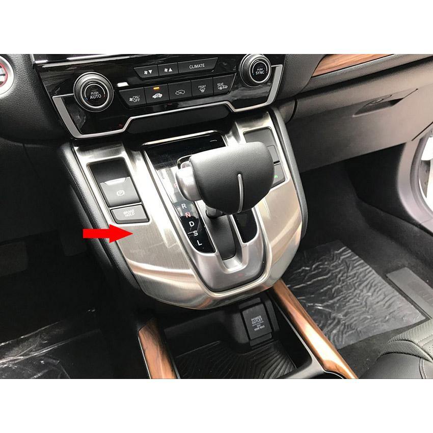 Fit for Honda 2017 2018 2019 2020 2021 CR-V CRV Gear Shift Knob Console Panel Cover Trim Stainless Steel - beautost