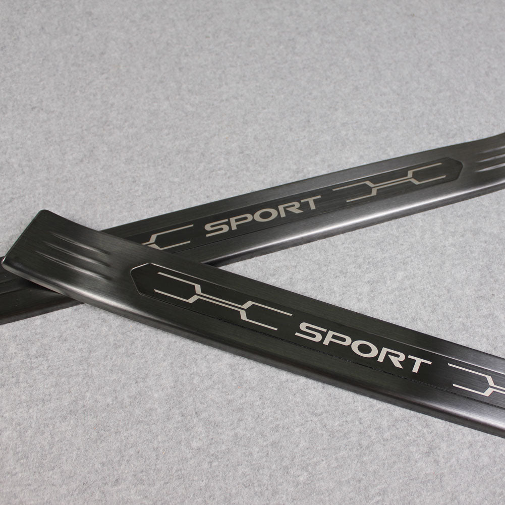 Fit for Toyota New RAV4 2019 2020 2021 2022 Outside Door Sill Scuff Plate Guard Cover Trim Sport Style Stainless Steel