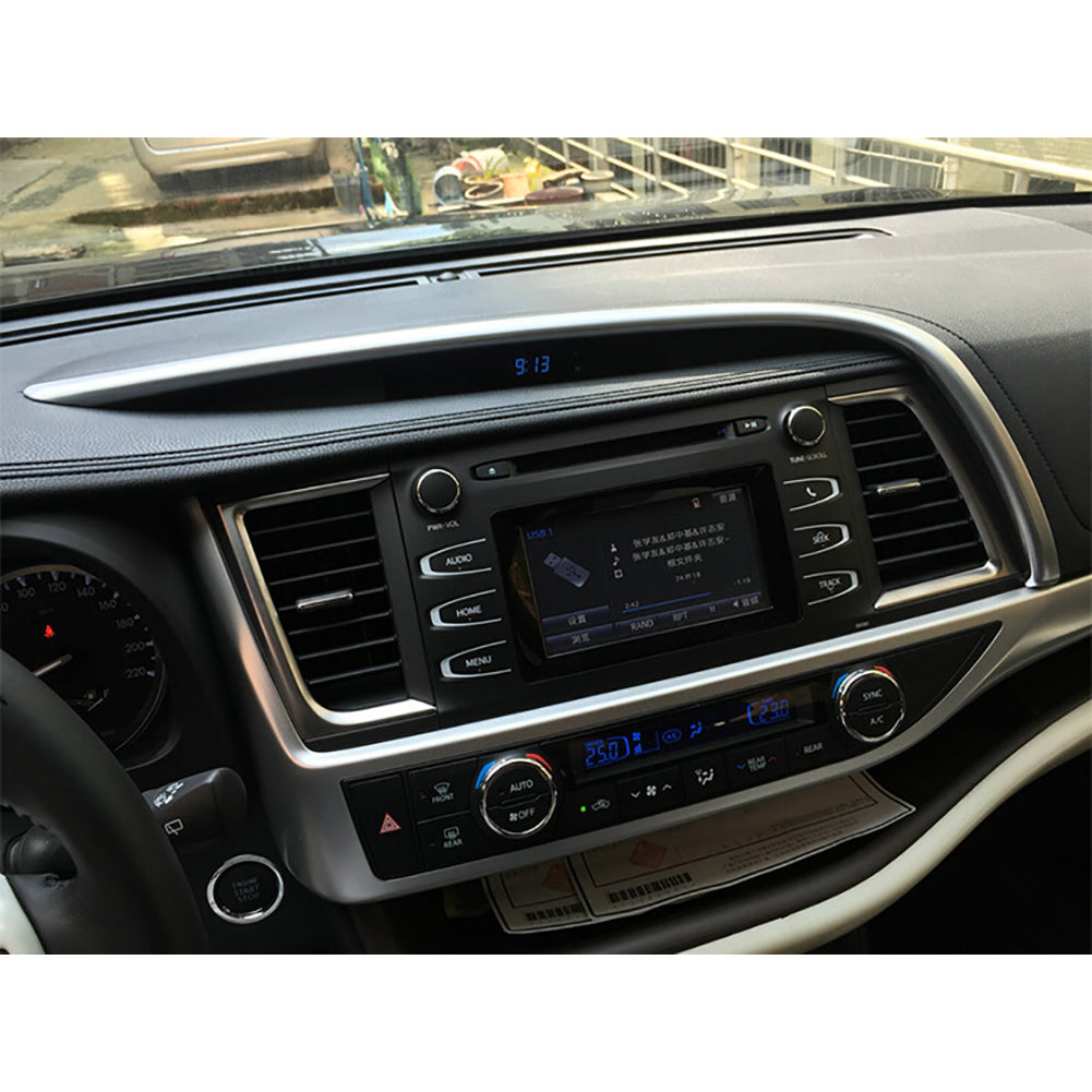 Fit for Toyota Highlander 2015 2016 2017 2018 2019 Center Console Dashboard Moulding Trim