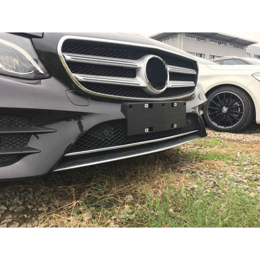Fit For Mercedes-Benz New E-Class W213 E300 Sedan Sport 2017 2018 2019 2020 Chrome Front Lower Grill Grille Cover Trims
