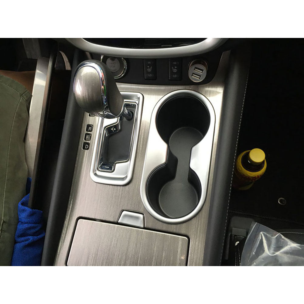 Fit for Nissan Murano 2015 2016 2017 Car Cup Holder + Gear Shift Panel Cover Trim