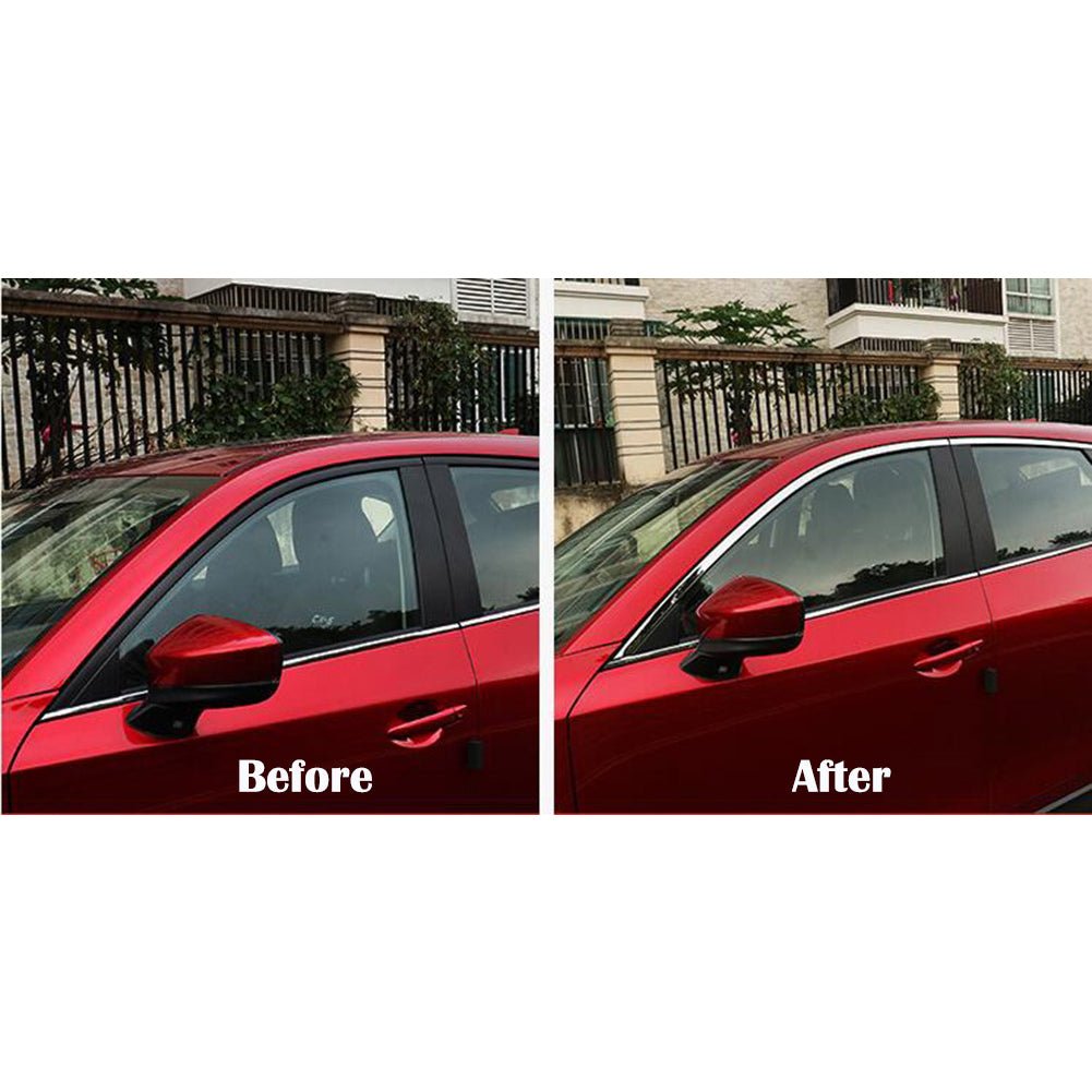 Fit For Mazda 2017 2018 2019 2020 2021 2022 CX-5 CX5 Upper Windows Frame Sill Molding Cover Trims Steel -6PCS Whole set