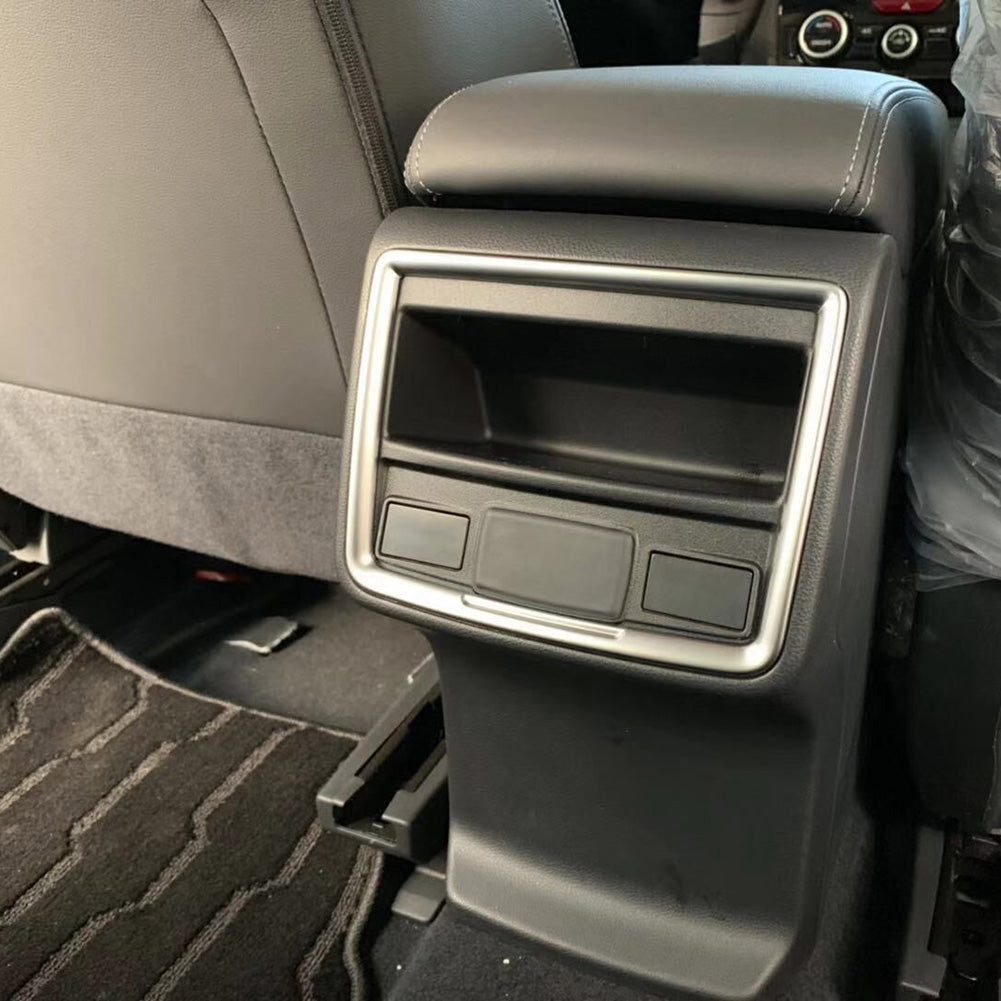 Fit For Subaru 2019 2020 2021 2022 Forester Rear Seat Storage Box Glove Pallet Organizer Cover Trim