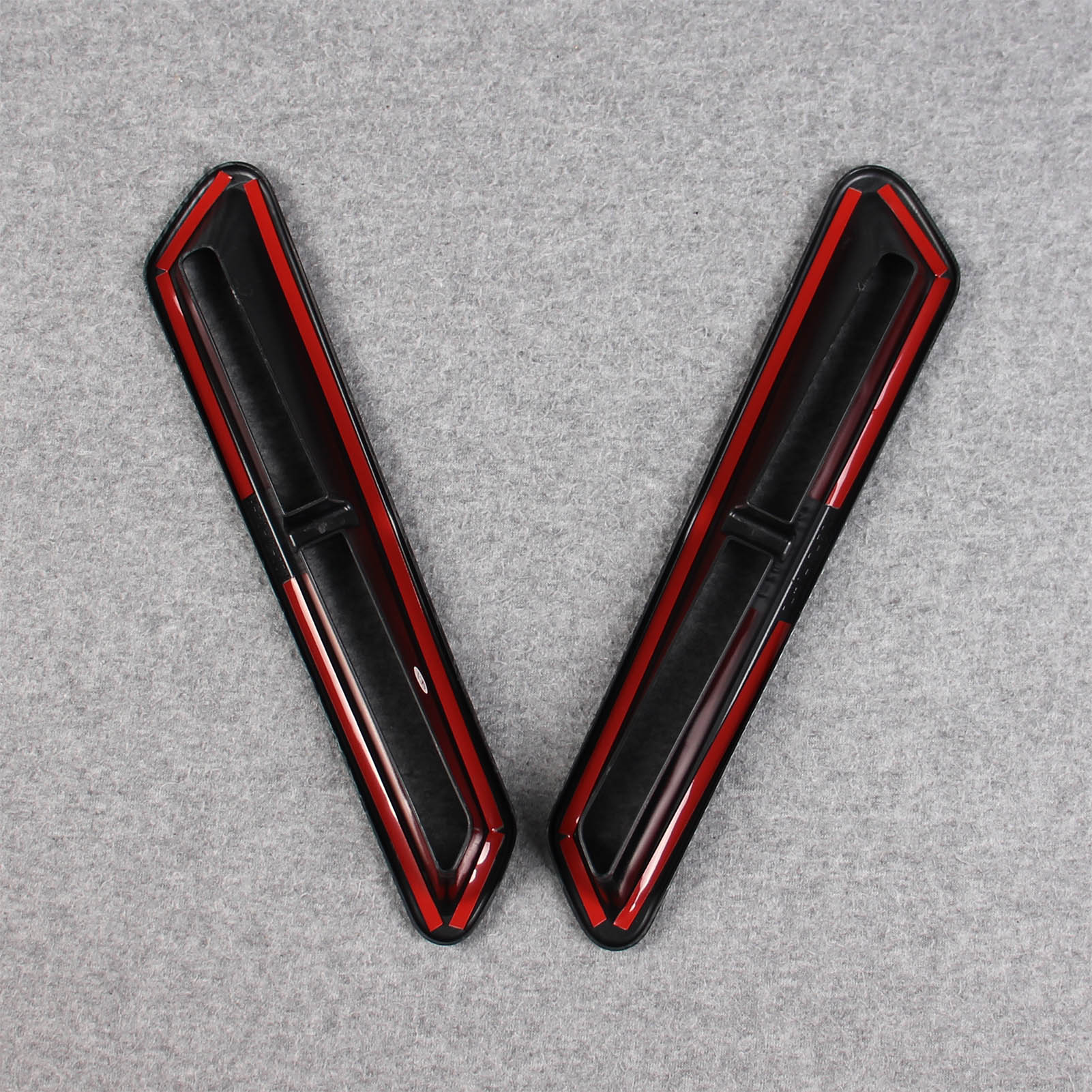 Ford F-150 2021 2022 2023 F150 Rear Fog Light Cover Trims Carbon Fiber Pattern