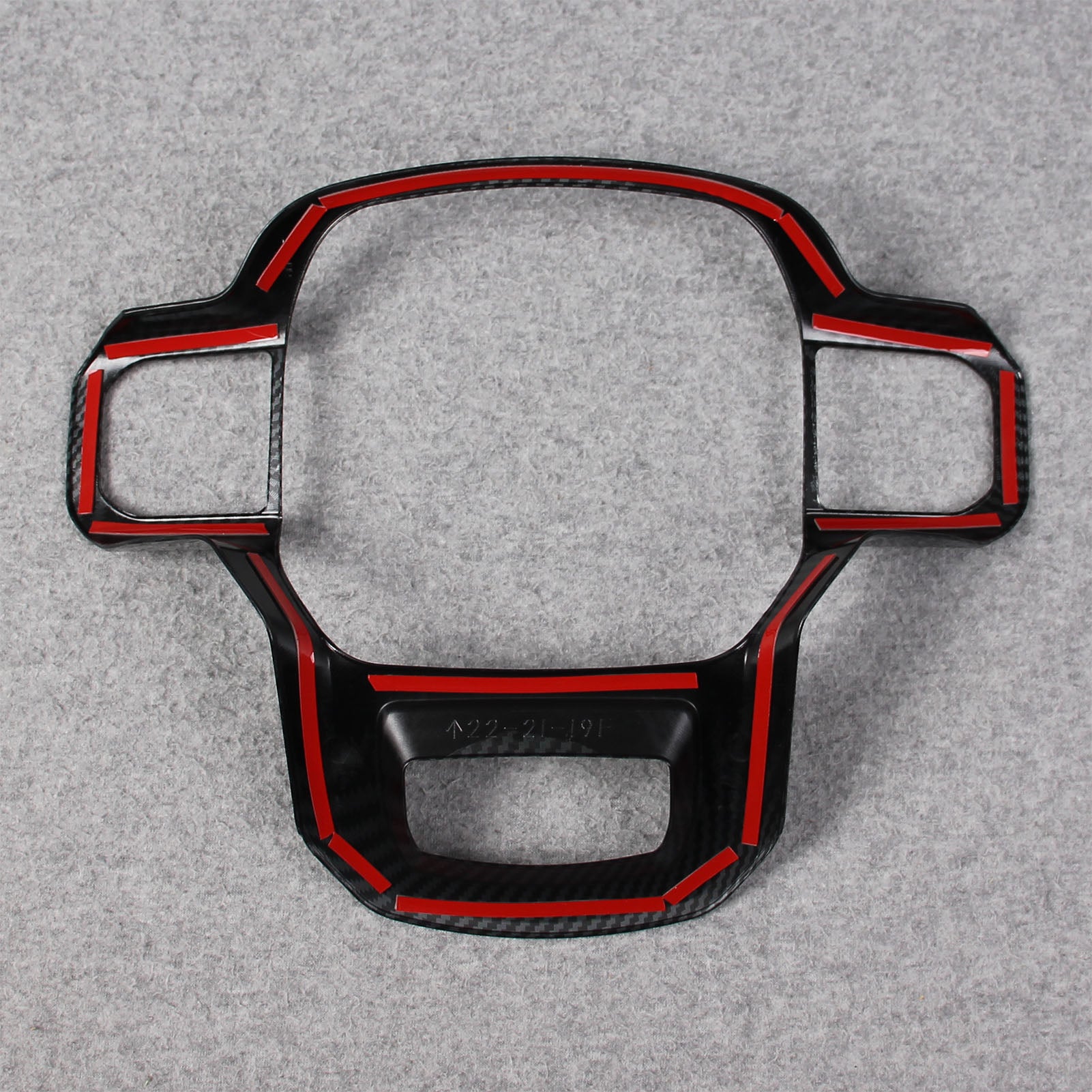 Fit for Ford F-150 2021 2022 2023 F150 Wheel Steering Trim Panel Cover Trims ABS Carbon Fiber
