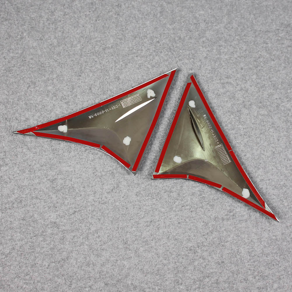 Fit for Toyota VENZA 2021 2022 2023 2024 Chrome Rear Spoiler Wing Side Beveled Window Cover Trims