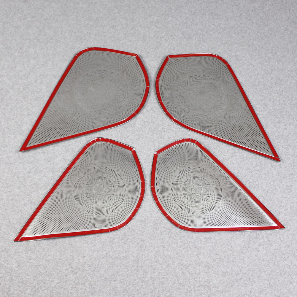 Fit For Subaru 2019 2020 2021 2022 Forester Door Speaker Sound Panel Cover Trims Stainless Steel
