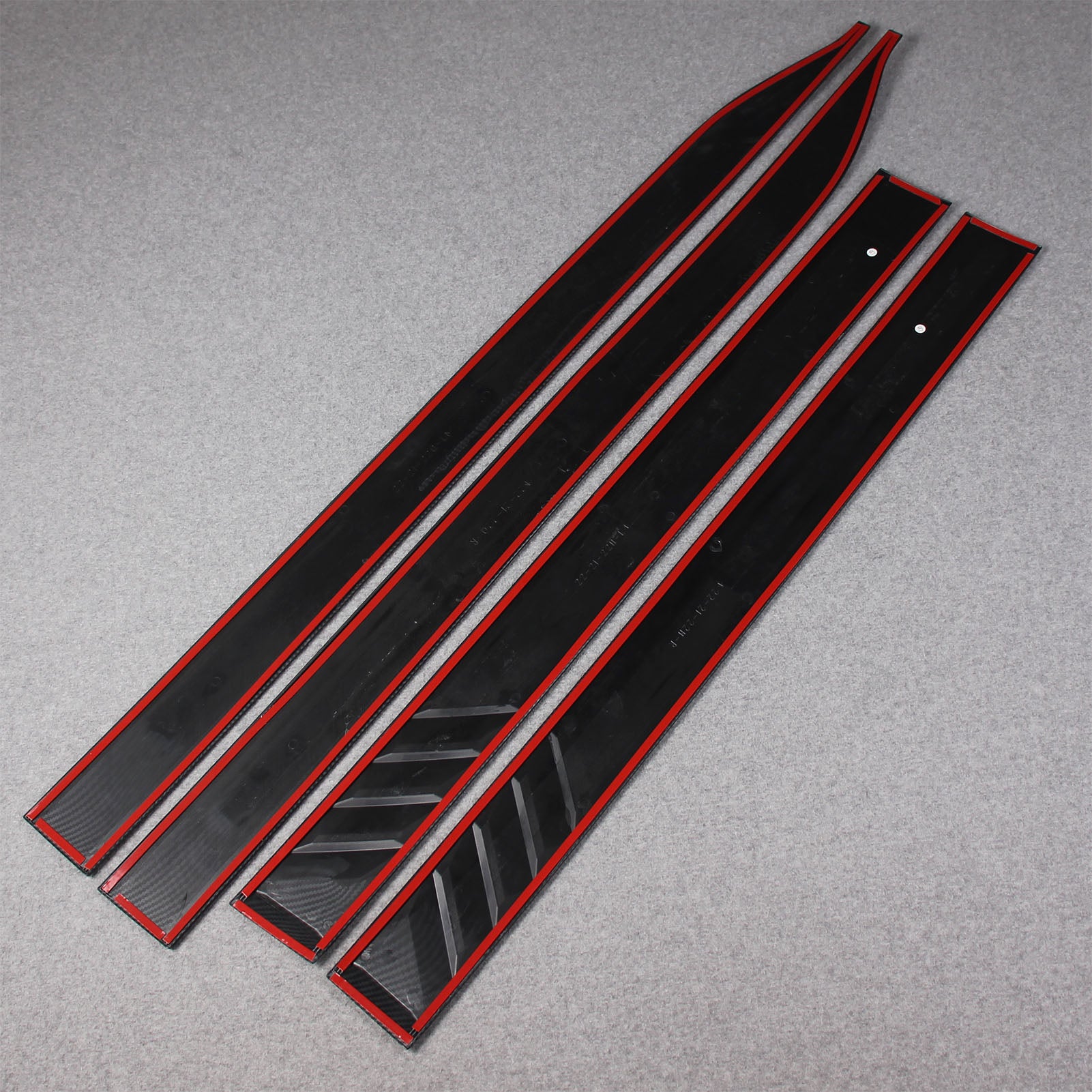 Fit for Ford F-150 2021 2022 2023 F150 Body Side Molding Door Guard Cover Trims Carbon Fiber Pattern