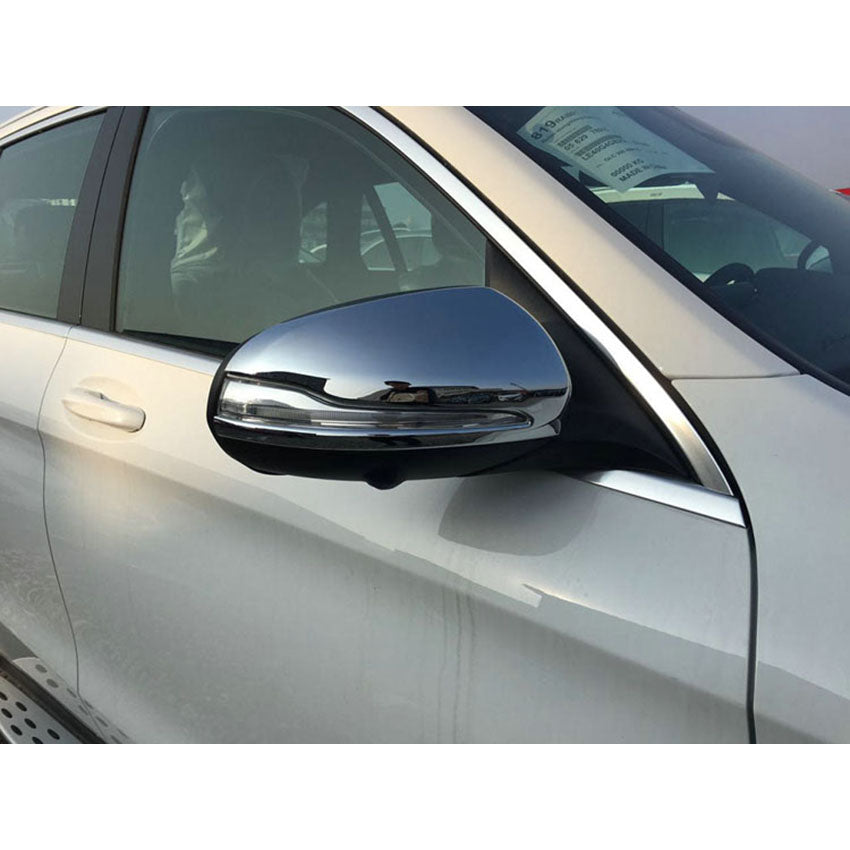 Fit for Mercedes Benz GLC GLC300 2016 2017 2018 2019 2020 2021 2022 Rear View Mirrors Side Molding Cover Trims