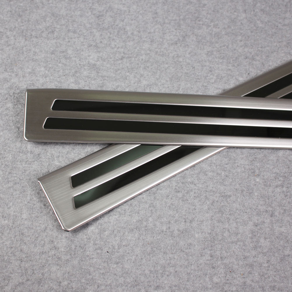 Fit for 2019 2020 2021 Mazda 3 Axela Sedan Outside Door Sill Scuff Plate Guard Cover Trims Stainless Steel