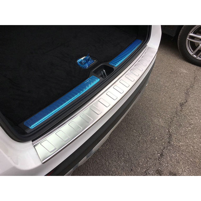 Fit for Mercedes Benz GLC Class GLC300 GLC43 AMG 2015 2016 2017 2018 2019 2020 2021 2022 Rear Bumper Sill Plate Guard Cover Trim Stainless Steel
