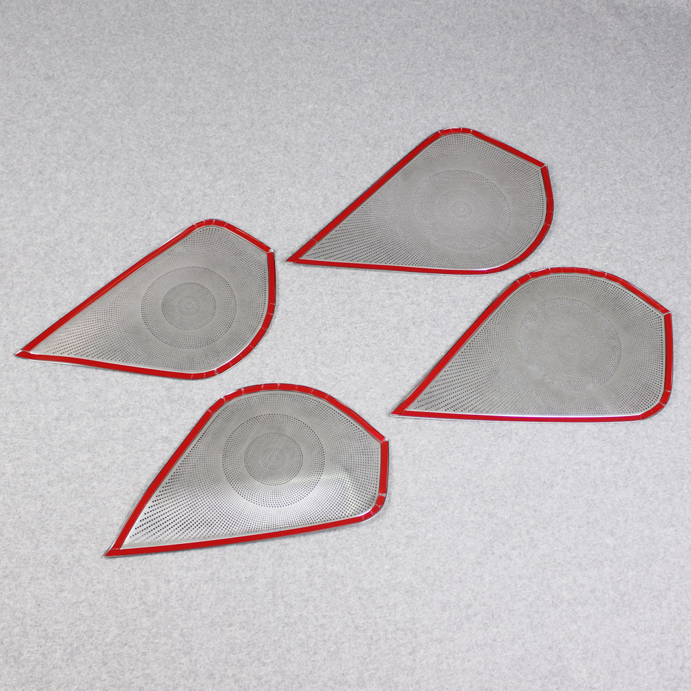 Fit For Subaru 2019 2020 2021 2022 Forester Door Speaker Sound Panel Cover Trims Stainless Steel