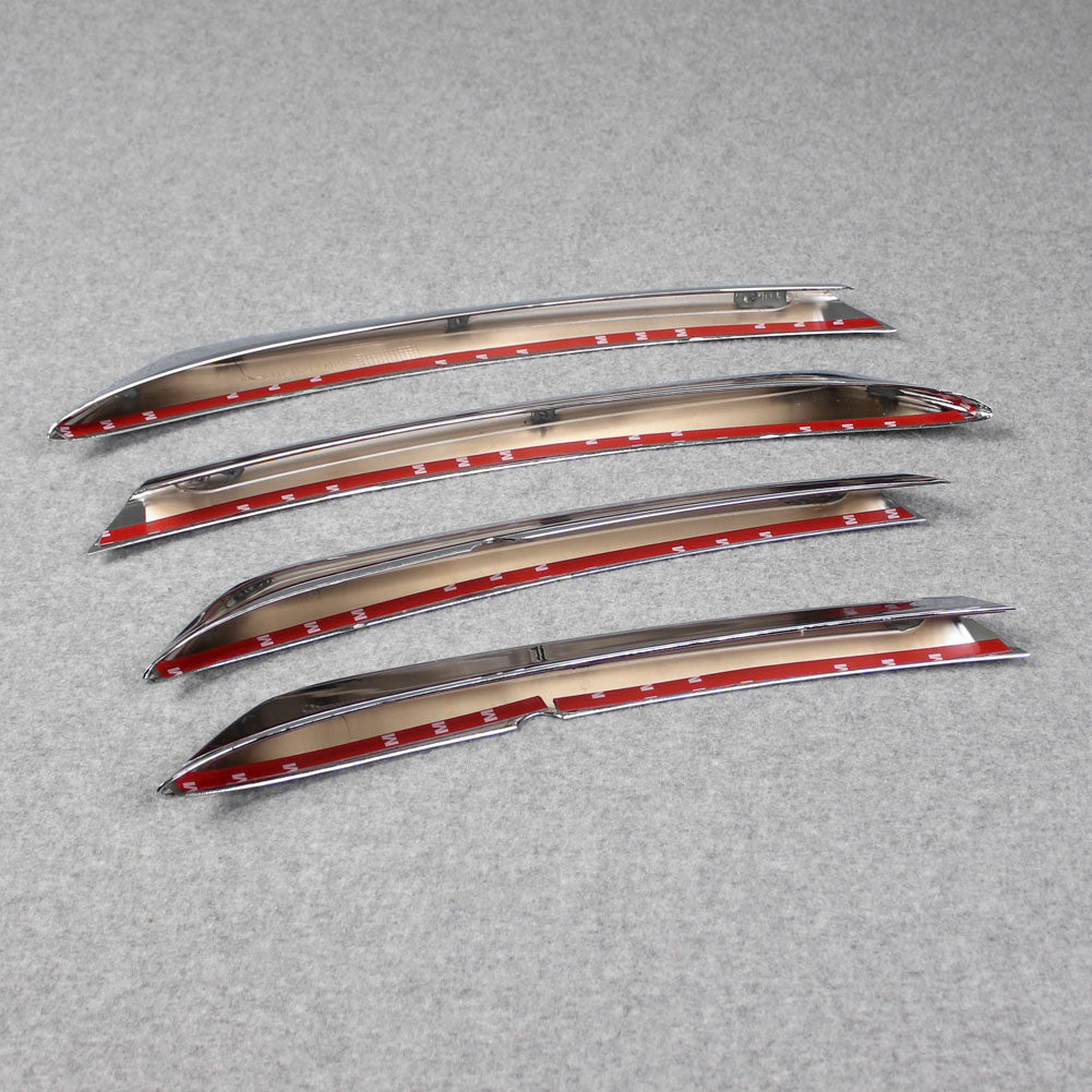 Fit For Mercedes Benz New GLC GLC300 2020 2021 2022 Front Corner Mesh Grill Molding Cover Trim Chrome