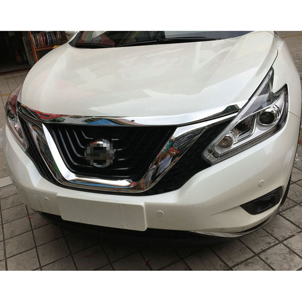 Fit for Nissan Murano 2015 2016 2017 2018 2019 Front Hood Grill Cover Bonnet Molding Trim