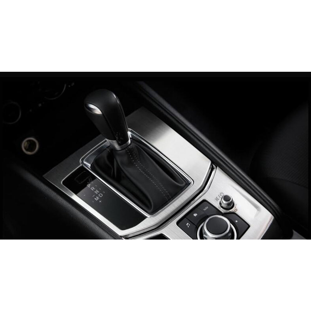 Fit for Mazda 2017 2018 2019 2020 2021 2022 CX-5 CX5 Gear Shift Knob Console Media Panel Cover Trim Stainless Steel