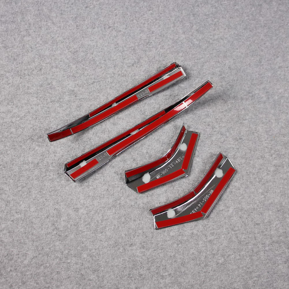  Fit for Toyota 2021 2022 Sienna Chrome Rear View Mirror Side Molding Cover Trims (Fit for Sienna Limited/Platinum Model)