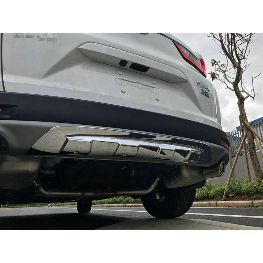 Fit for Honda 2017 2018 2019 CR-V CRV Chrome Rear Bumper Trunk Lid Moulding Guard Cover Trim ABS - beautost