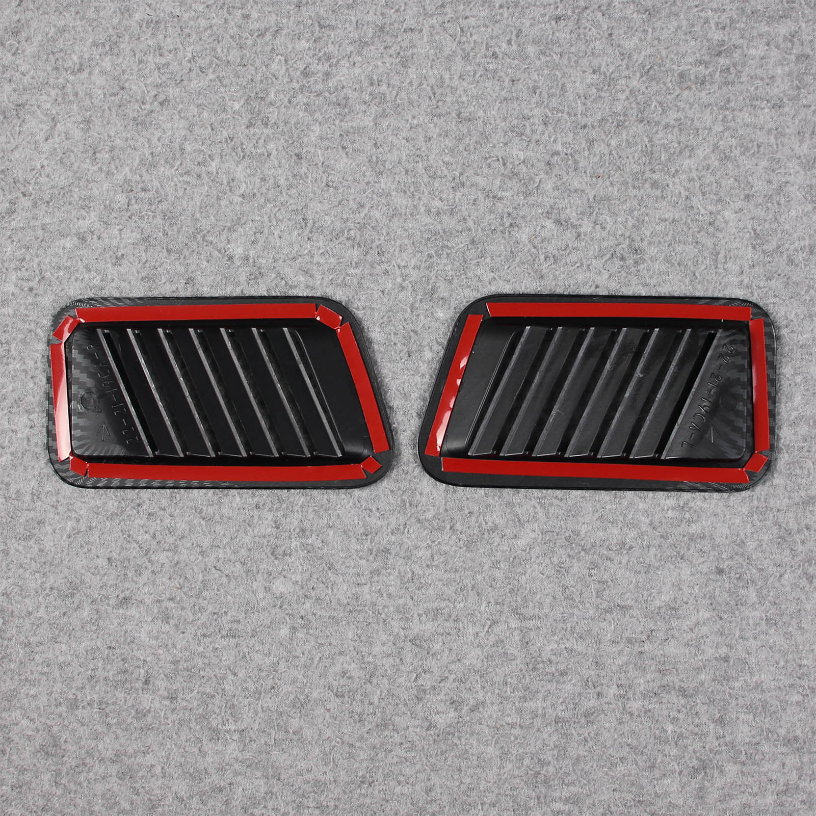 Fit for Ford F-150 2021 2022 2023 F150 Interior Front side Air Condition Vent Outlet Cover Trims Carbon Fiber Pattern