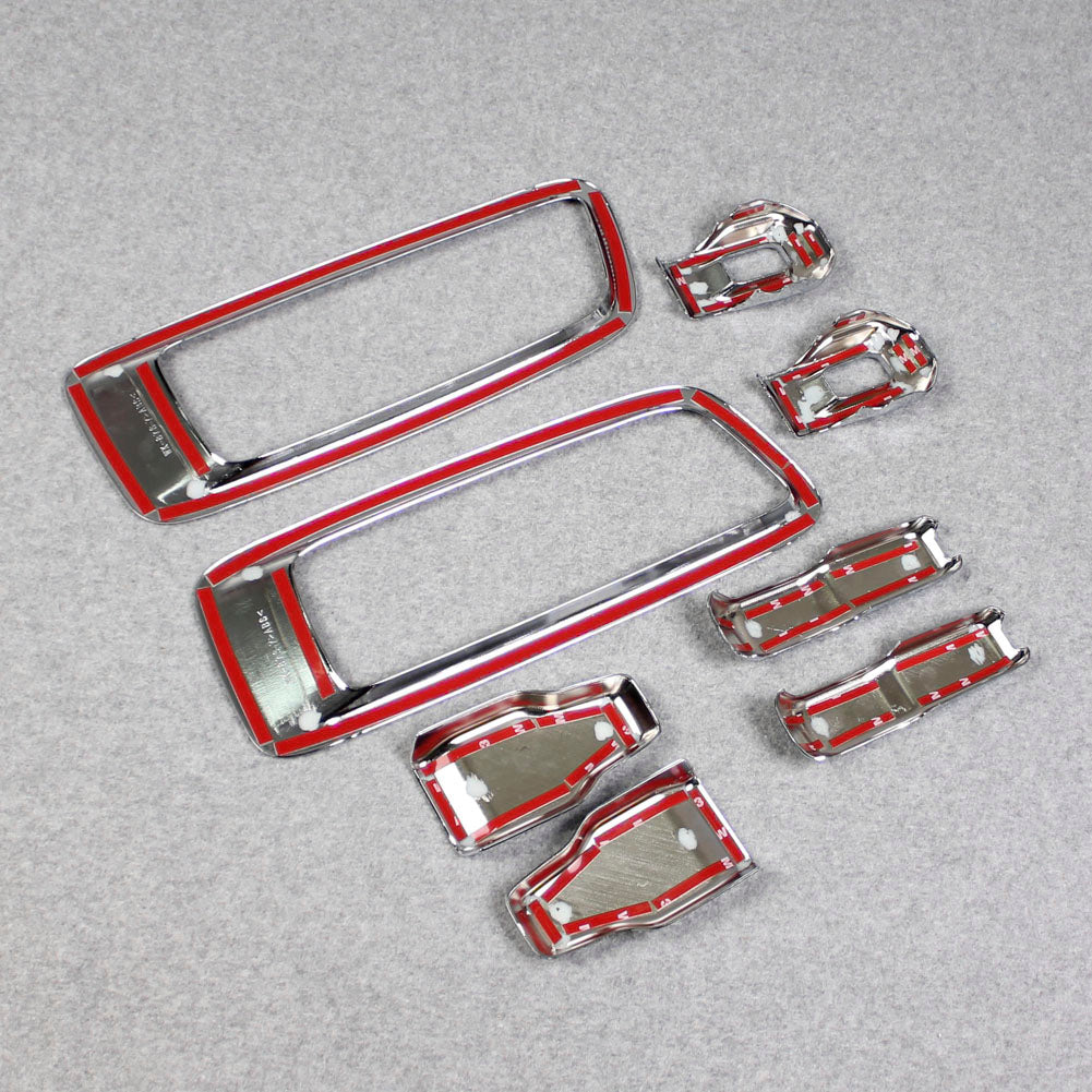 Fit For Jeep Wrangler 2018 2019 2020 2021 2022 Front Hood Vents Air Outlet Decorated Cover Trims -8PCS