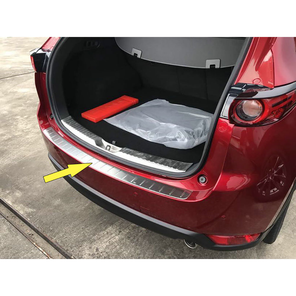 Fit for Mazda 2017 2018 2019 2020 2021 2022 2023 2024 CX-5 CX5 Stainless Rear Outside Bumper Sill Plate Guard Cover Trim