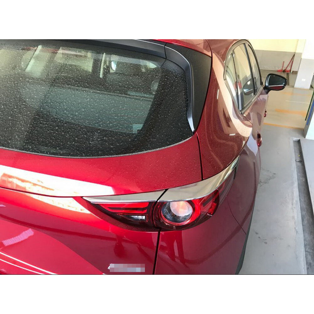 Fit for Mazda 2017 2018 2019 2020 2021 CX-5 CX5 Chrome Tail Light Lamp Cover Trims