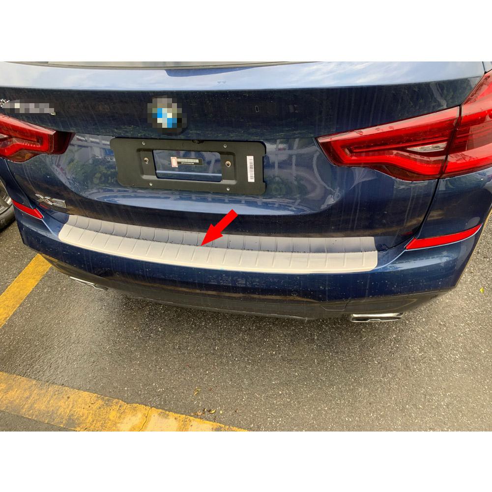 Fit for BMW New X3 Sport 2018 2019 2020 2021 Rear Outside Bumper Sill Plate Guard Cover Trim Stainless