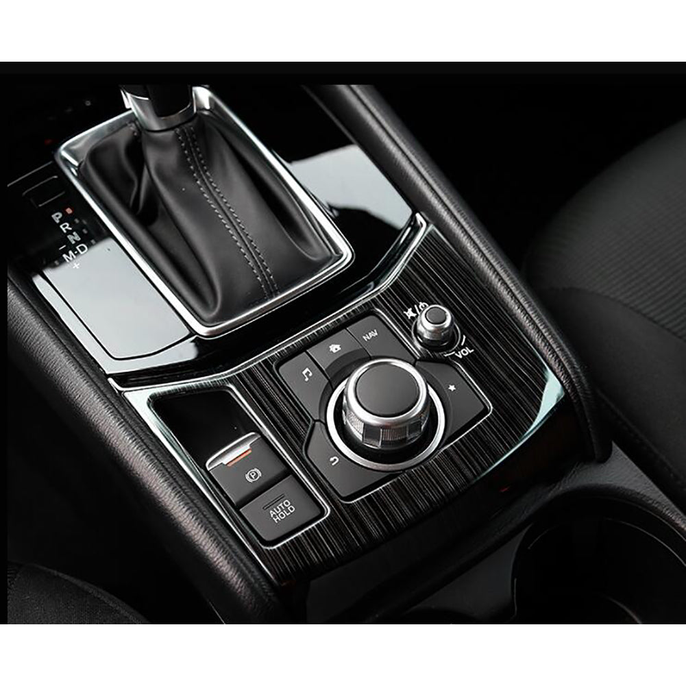 Kakash Custom Interior Accessories for Mazda CX-5 2017 2018 2019 2020 2021  2022 Leather Automatic Gear Shift Knob Cover,Transimission Boots Shift