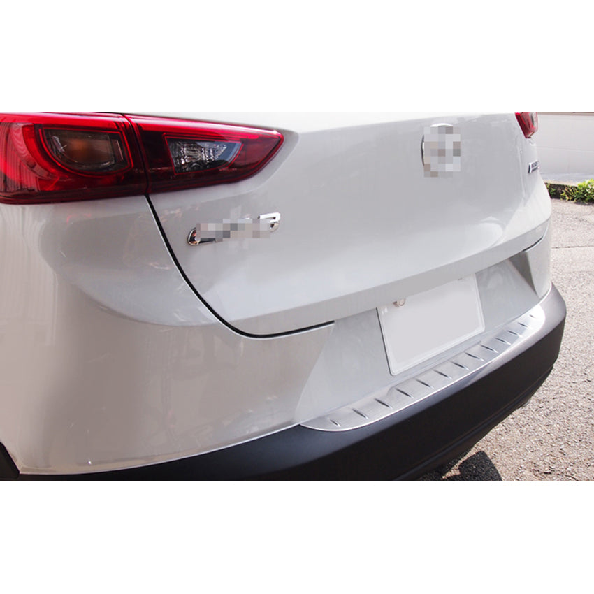 Fit for Mazda CX-3 2016 2017 2018 2019 Rear Bumper Sill Plate Guard Cover Trim Stainless Steel
