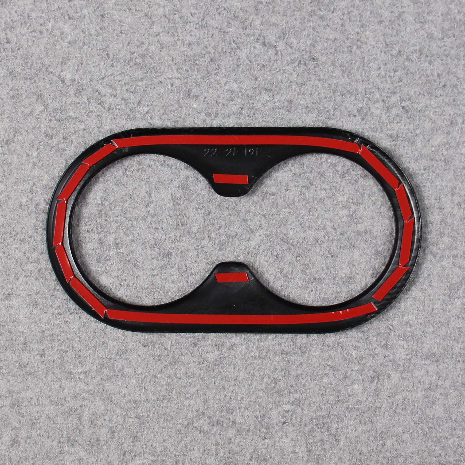 Fit for Ford F-150 2021 2022 2023 F150 Interior Rear Seat Cup Holder Cover Trim Carbon Fiber Pattern