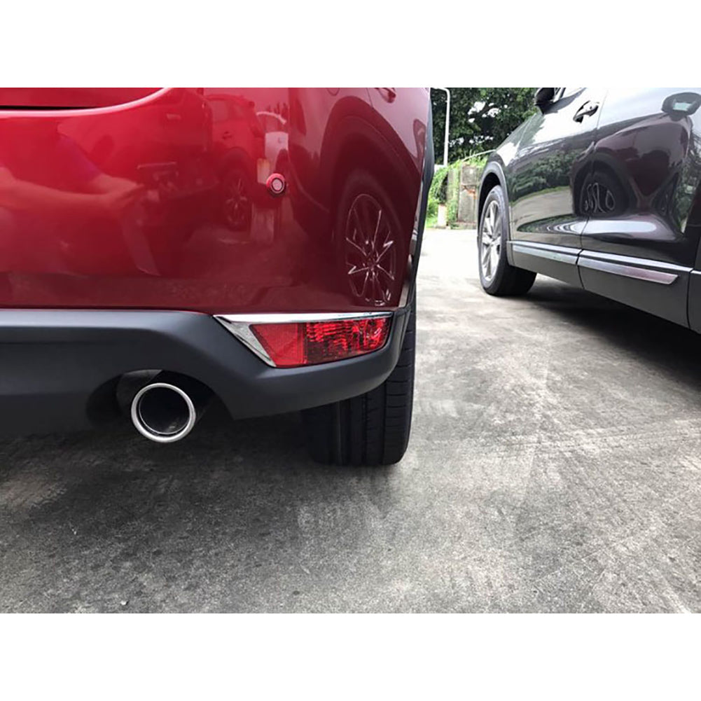 Fit for Mazda 2017 2018 2019 2020 2021 CX-5 CX5 Chrome Rear Fog Light Lamp Cover Trim