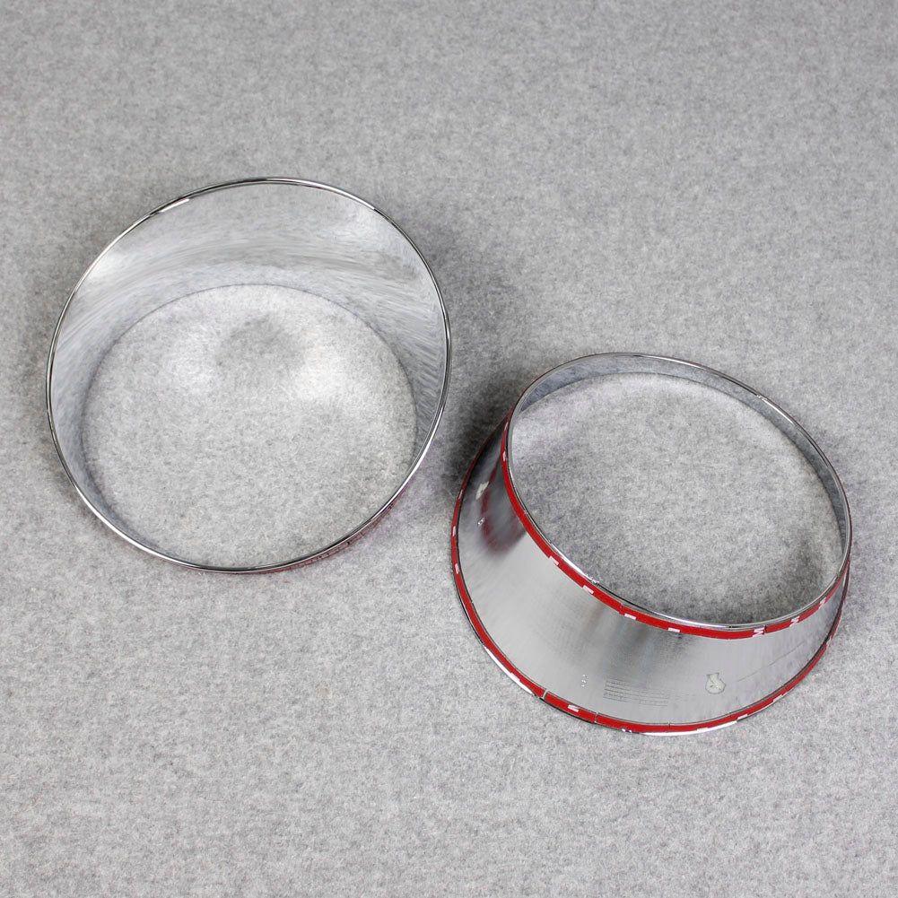 Fit For Jeep 2018 2019 2020 2021 2022 Wrangler Headlight Front Light Lamp Cover Molding Trim Chrome