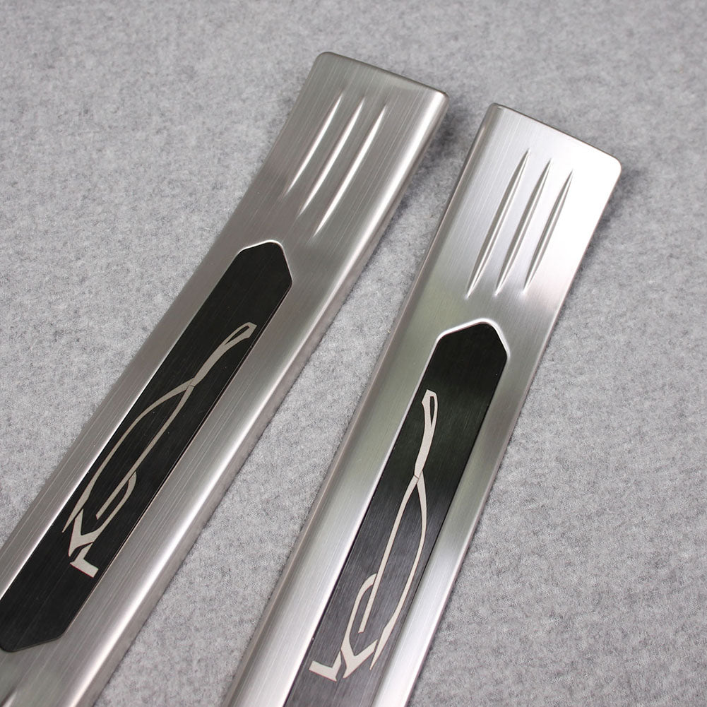 Fit for Toyota VENZA 2021 2022 2023 2024 Outside Door Sill Scuff Plate Guard Cover Trim Sport Style Stainless Steel