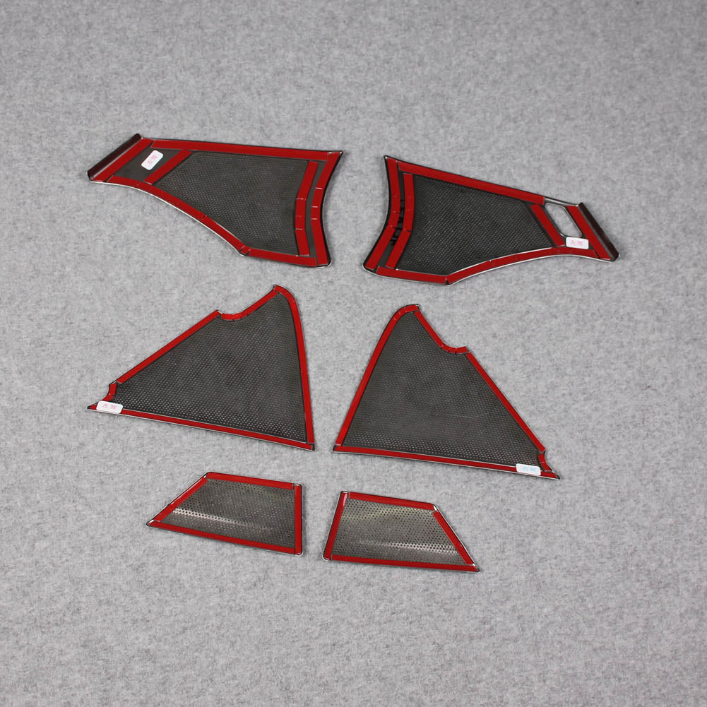 Fit for 2019 2020 2021 2022 Mazda 3 Axela Door Speaker Sound Panel Cover Trims Stainless Steel