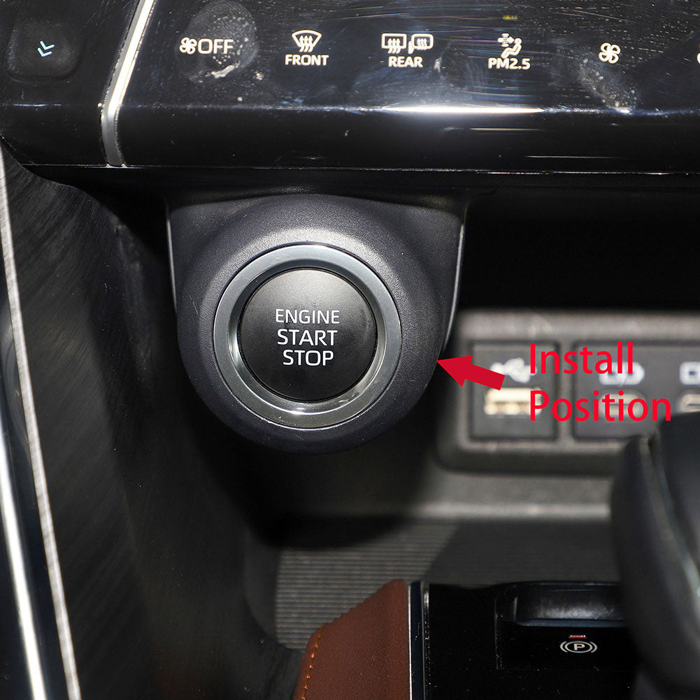 Fit for Toyota Venza 2021 2022 2023 2024 Interior Engine Start Button Ring Cover Trim