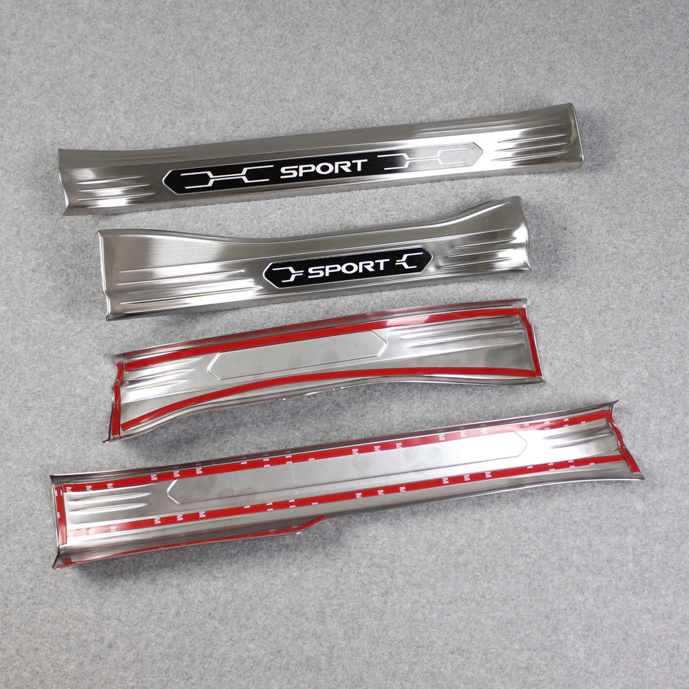 Fit for Toyota New RAV4 2019 2020 2021 2022 Inside Door Sill Scuff Plate Guard Cover Trims Stainless Steel