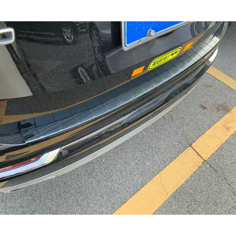 Fit for Volvo XC90 2016 2017 2018 2019 2020 2021 Rear Bumper Guard Plate Cover Trim Stainless Steel