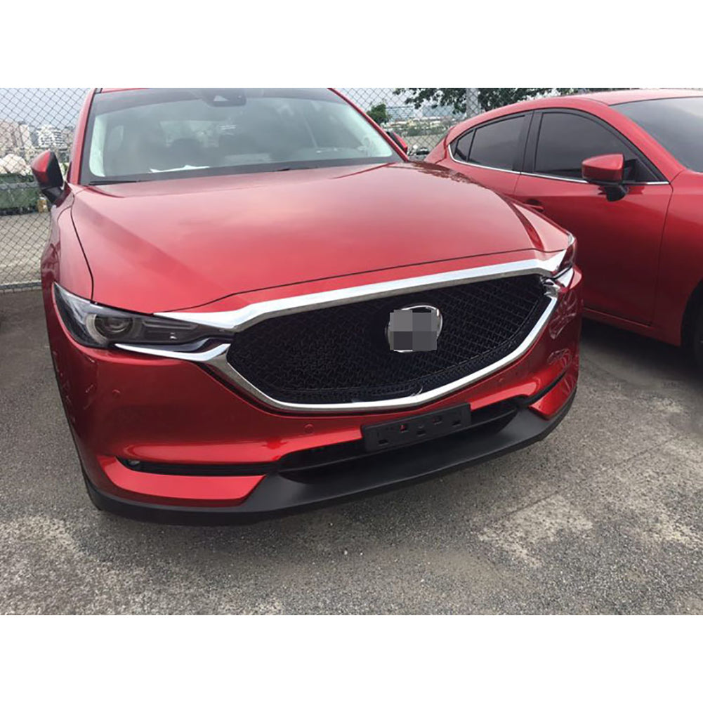 Fit for Mazda 2017 2018 2019 2020 2021 2022 CX-5 CX5 Chrome Front Hood Grill Cover Bonnet Trim