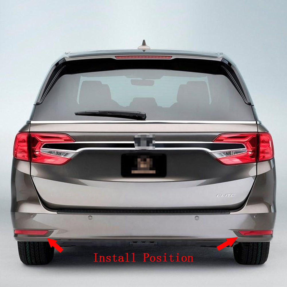 Fit for Honda Odyssey 2019 2020 2021 Chrome Rear Fog Light Lamp Cover Trims