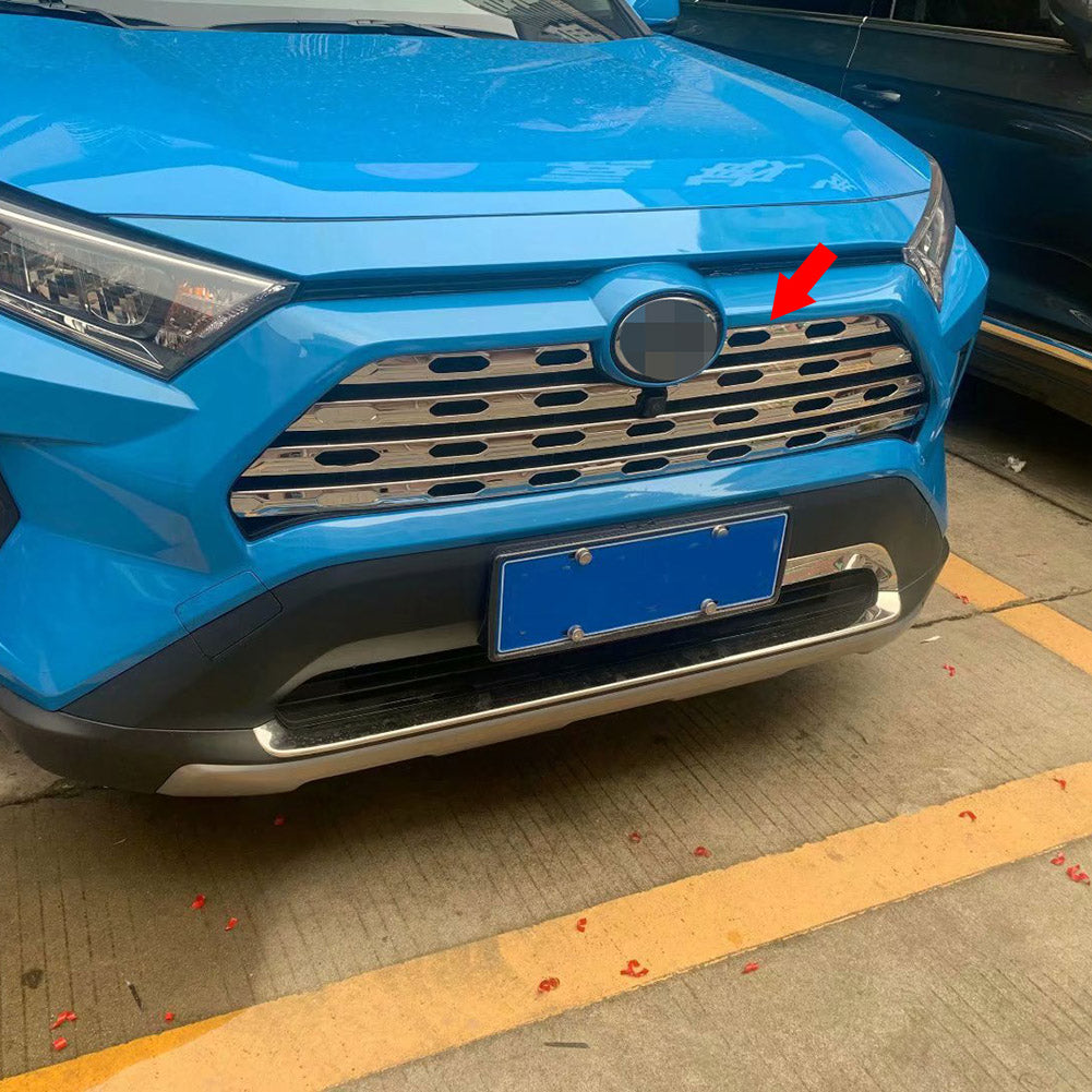 Fit for Toyota New RAV4 2019 2020 2021 LE/XLE/XSE/Limited Model Front Grill Grille Cover Trims