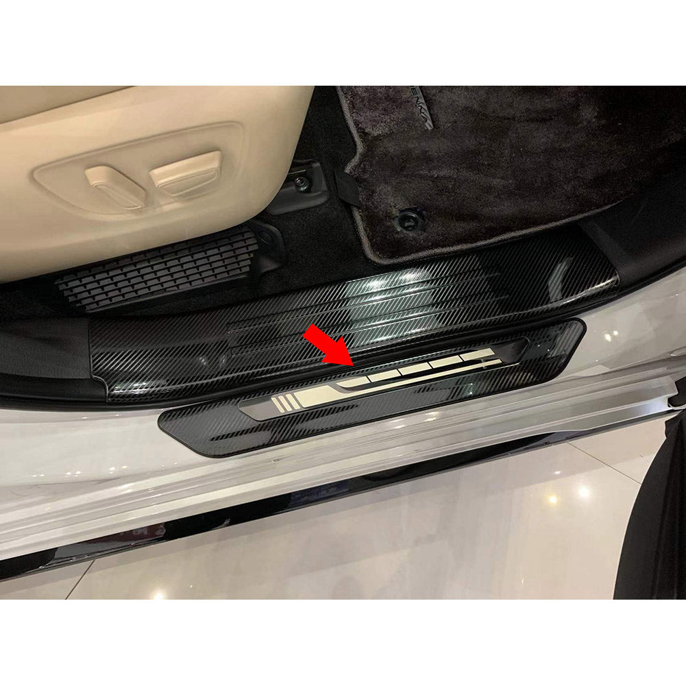Fit for Toyota 2021 2022 Sienna Outside Door Sill Scuff Plate Guard Cover Trim Stainless Steel